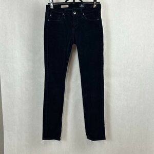 Adriano Goldschmied AG The Stevie Slim Straight Corduroy Pants Sz 26R Black